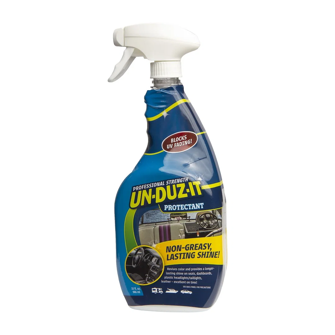 124571 – UNDUZIT Vinyl Protectant, 32 Ounce Spray Bottle Single Use On Seats/ Dashboards/ Plastic Headlights And Tail...